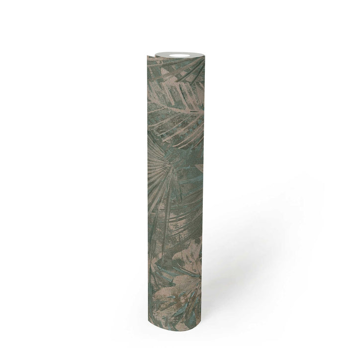 Forest Frame - Leaves Wallpaper - Jade Moss