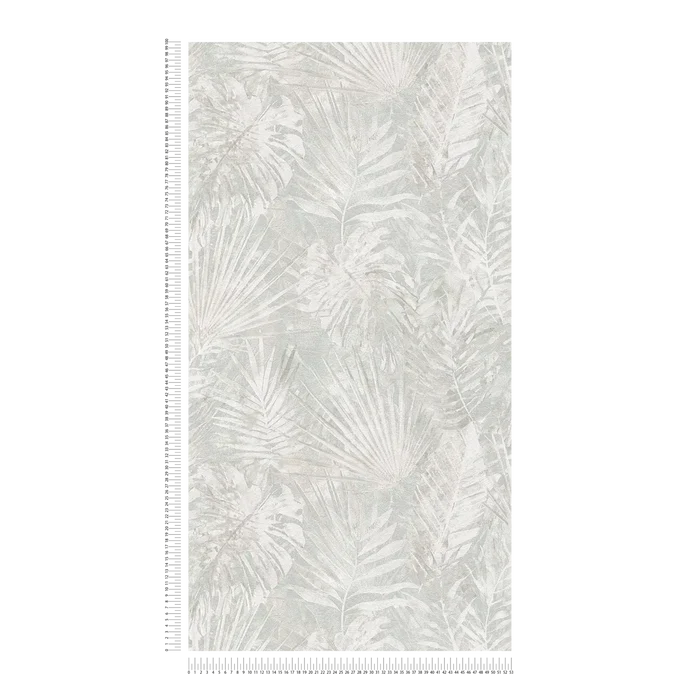 Forest Frame - Leaves Wallpaper - Slate Grey