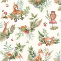 Forest Friends Wallpaper - Cream