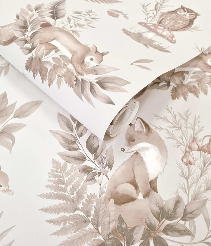 Forest Friends Wallpaper - Neutral