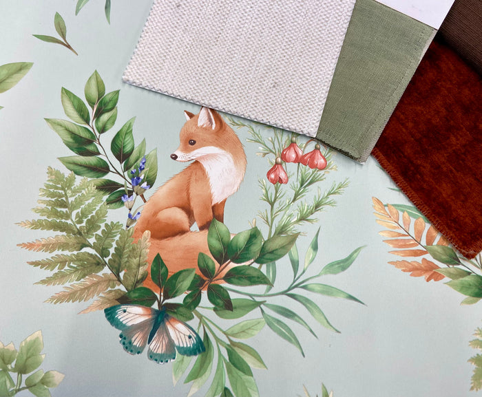 Forest Friends Wallpaper - Sage