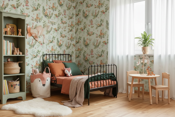 Forest Friends Sage Kids Bedroom