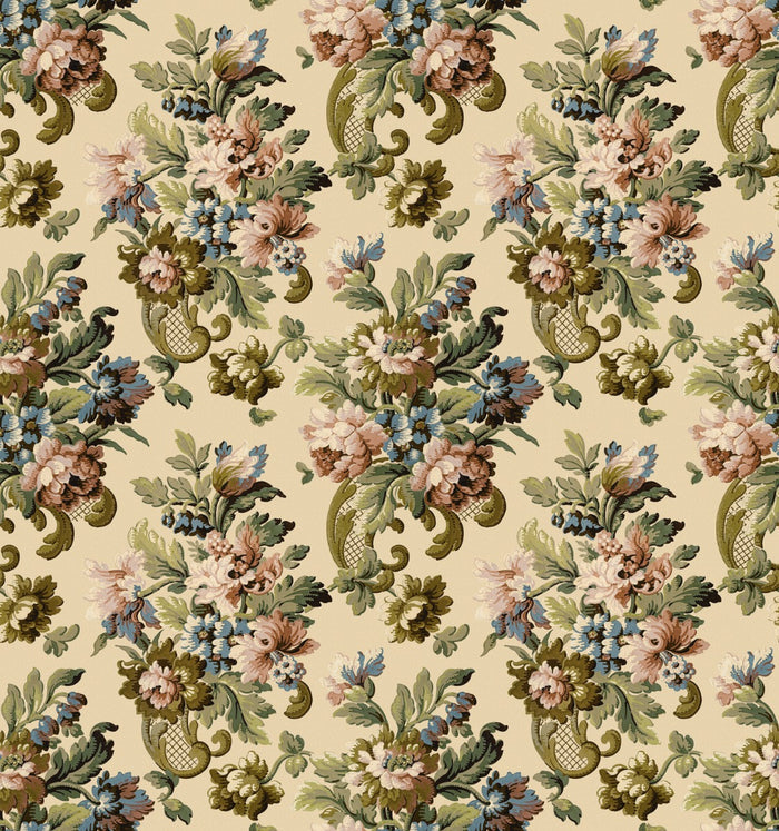 Fredrika - Custom Sized Wallpaper Mural (per m2) - Green Multi