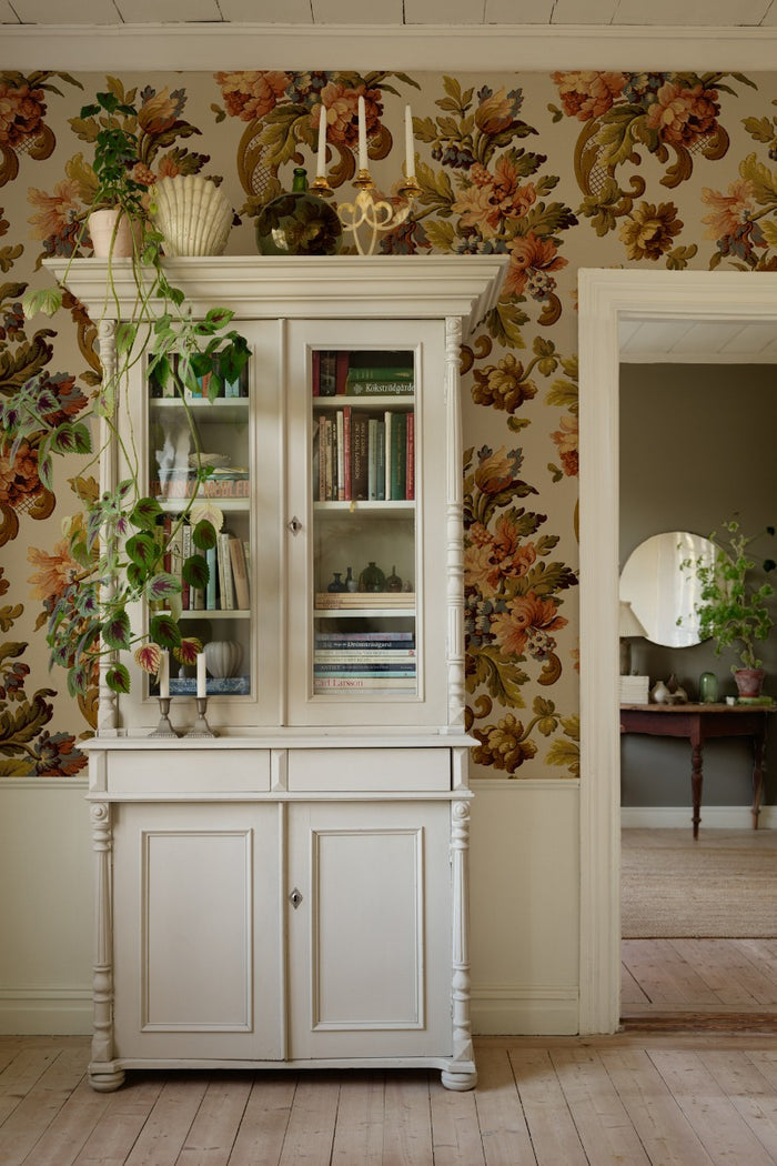 Fredrika - Custom Sized Wallpaper Mural (per m2) - Warm Multi