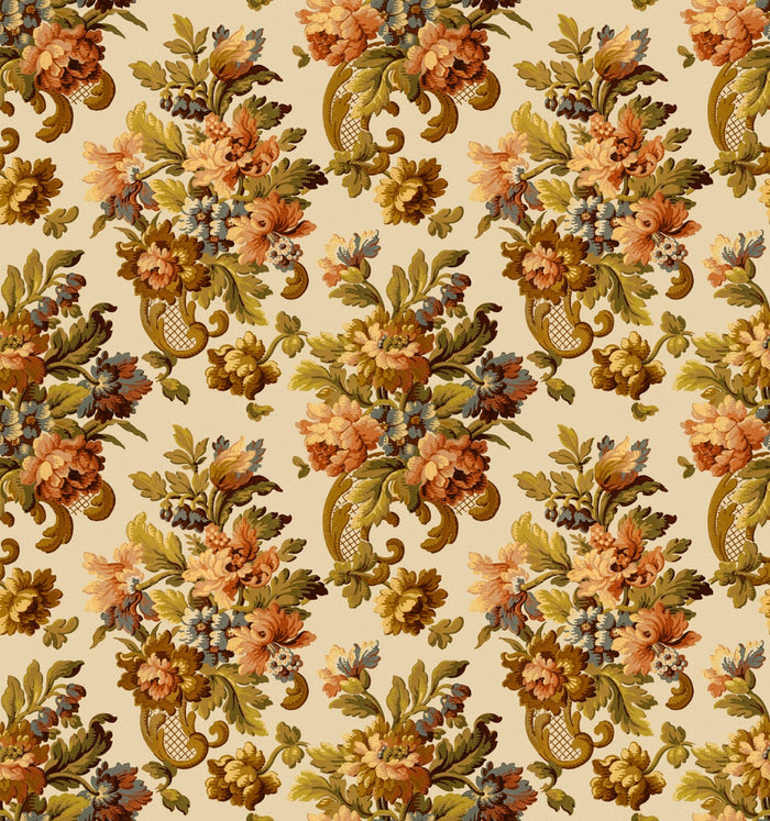 Fredrika - Custom Sized Wallpaper Mural (per m2) - Warm Multi
