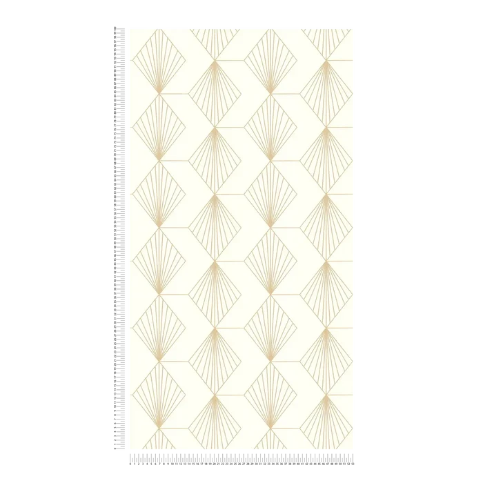 French Affair – Art Deco Wallpaper – Cream Gold