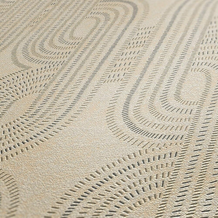 French Affair – Metallic Wallpaper – Beige