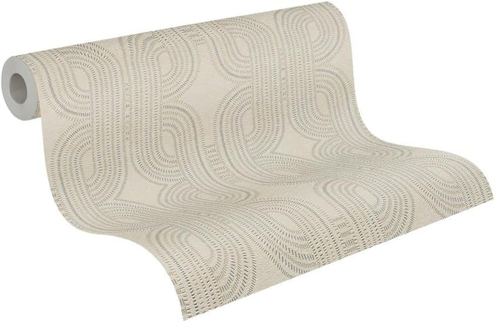 French Affair – Metallic Wallpaper – Beige