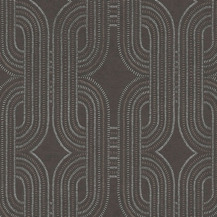 French Affair – Metallic Wallpaper – Black
