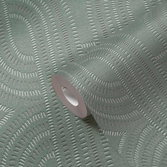 French Affair – Metallic Wallpaper – Green