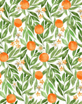 French Orange Wallpaper - Custom Printed Wallpaper