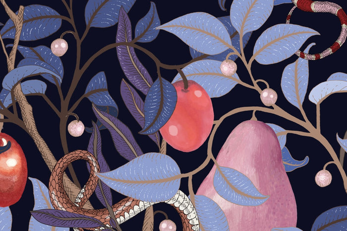 Fruit Garden Wallpaper - Lilac