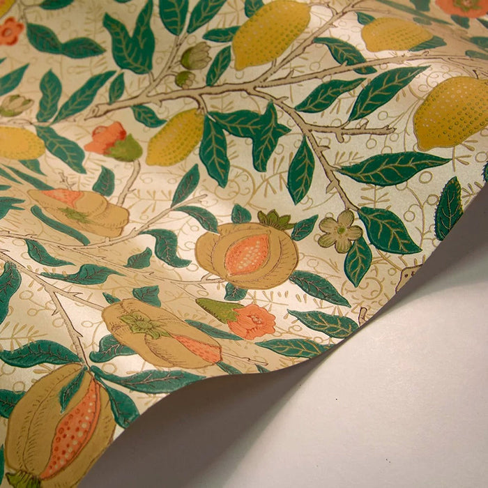 Fruit Wallpaper by William Morris - Gold/Jade