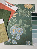 Garden Muse Wallpaper - Forest Green