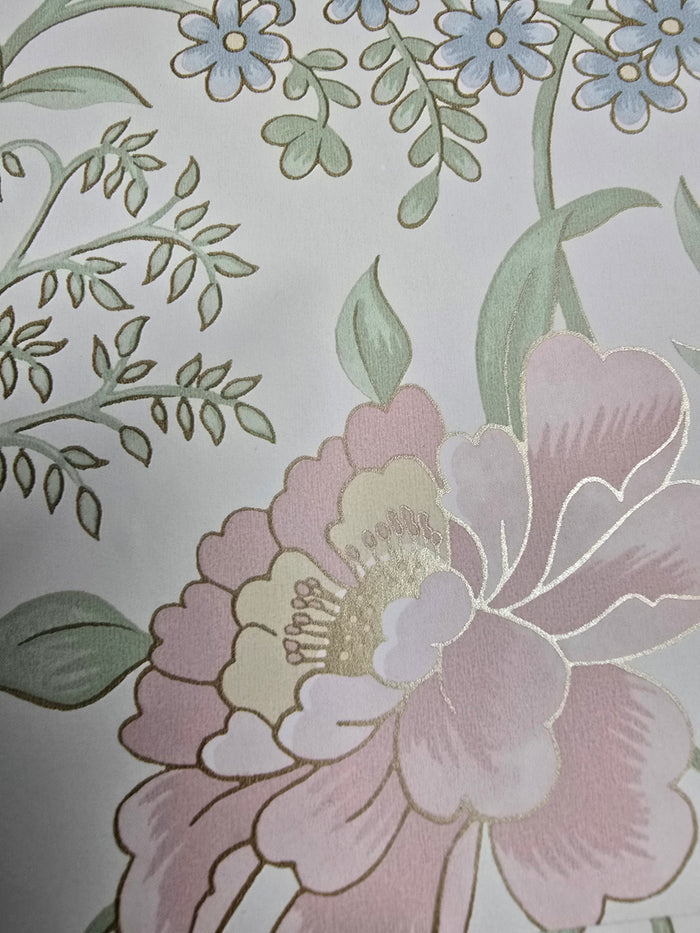 Garden Muse Wallpaper - Pink/Green