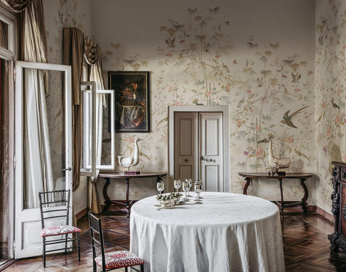 Garden of Serenity - Custom Sized Wallpaper Mural (per m2) - Eggshell