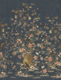 Garden of Serenity - Custom Sized Wallpaper Mural (per m2) - Midnight Blue