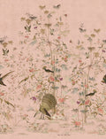 Garden of Serenity - Custom Sized Wallpaper Mural (per m2) - Pink