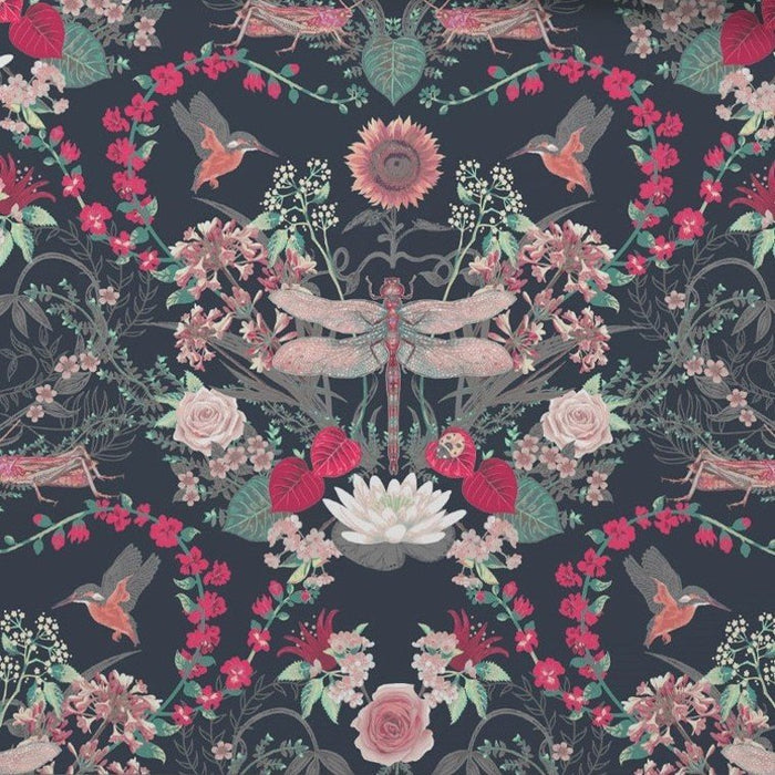 Garden Treasures Wallpaper - Starlight Black