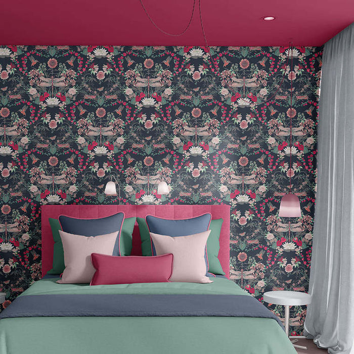Garden Treasures Wallpaper - Starlight Black