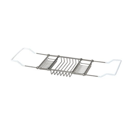 Gatco 1413 Premier Adjustable Tub Caddy, Satin Nickel