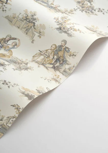 Gavotte Wallpaper - Beige