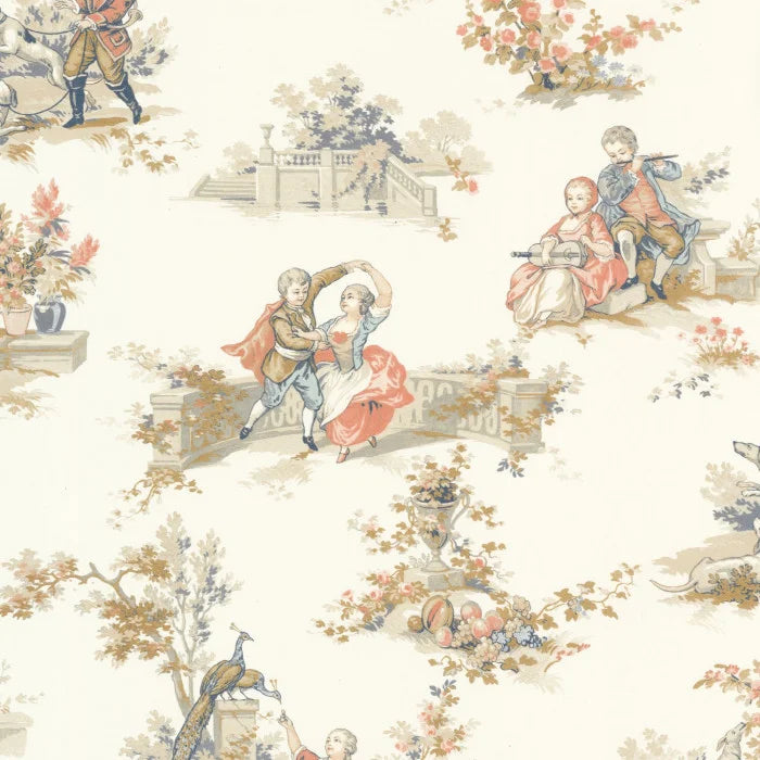Gavotte Wallpaper - Multicolored