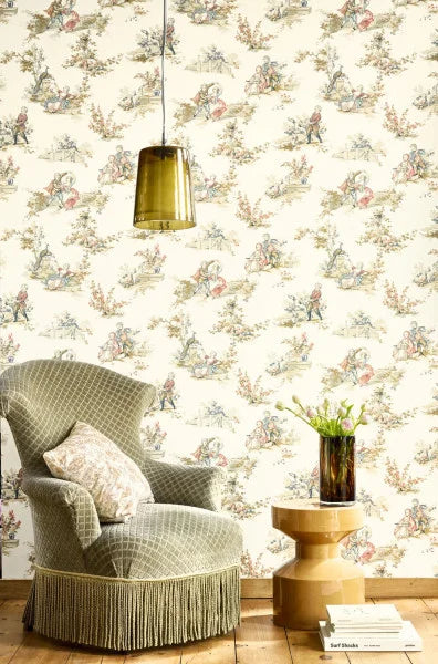 Gavotte Wallpaper - Multicolored