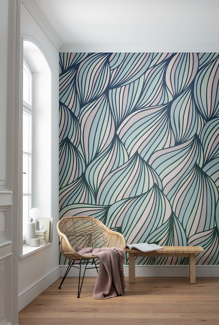 Gentle Waves - Custom Sized Wallpaper Mural (per m2)