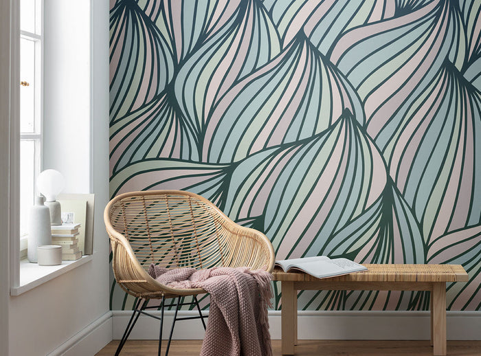 Gentle Waves - Custom Sized Wallpaper Mural (per m2)