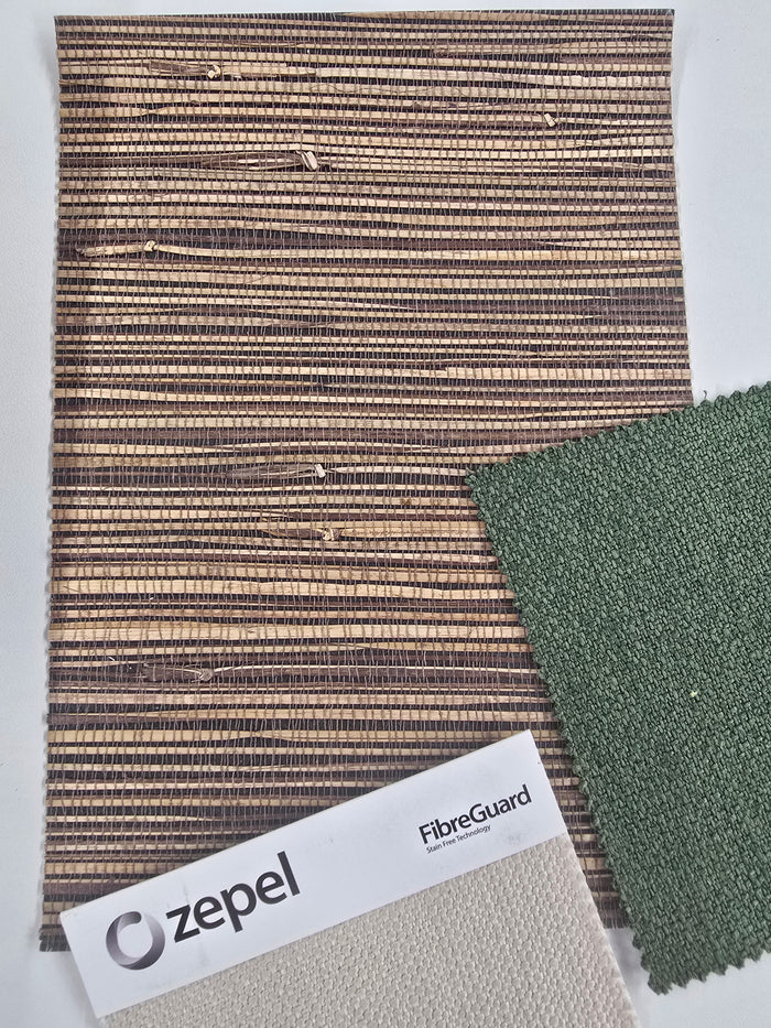 Genuine Grasscloth Wallpaper - Dark Chocolate