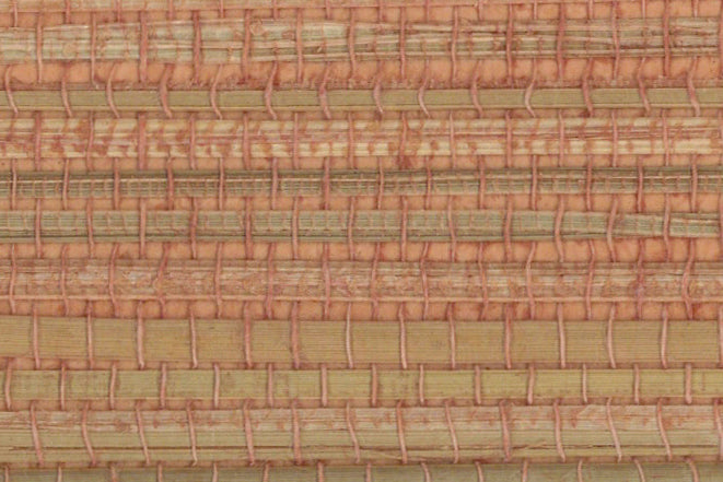 Genuine Grasscloth Wallpaper - Magenta Orange