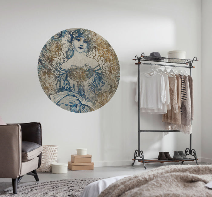 Goddess - Circular Mural - Self Adhesive