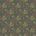 Golden Lily - Morris - Charcoal/Olive
