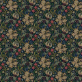 Golden Lily - Morris - Indigo