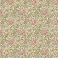Golden Lily - William Morris - Green/Red