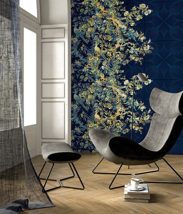 Golden Verve - Custom Sized Wallpaper Mural (per m2)