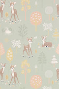 Golden Woods Wallpaper - Dusty Green