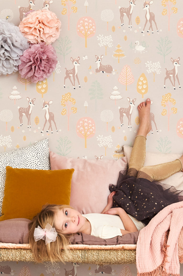 Golden Woods Wallpaper - Dusty Lilac