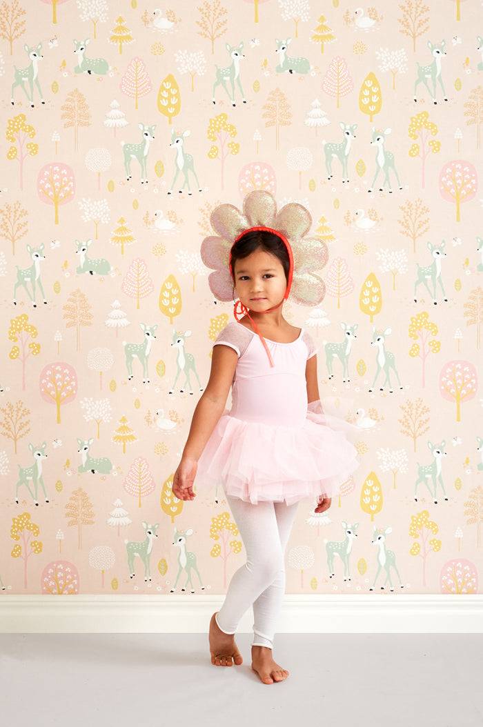 Golden Woods Wallpaper - Sweet Pink