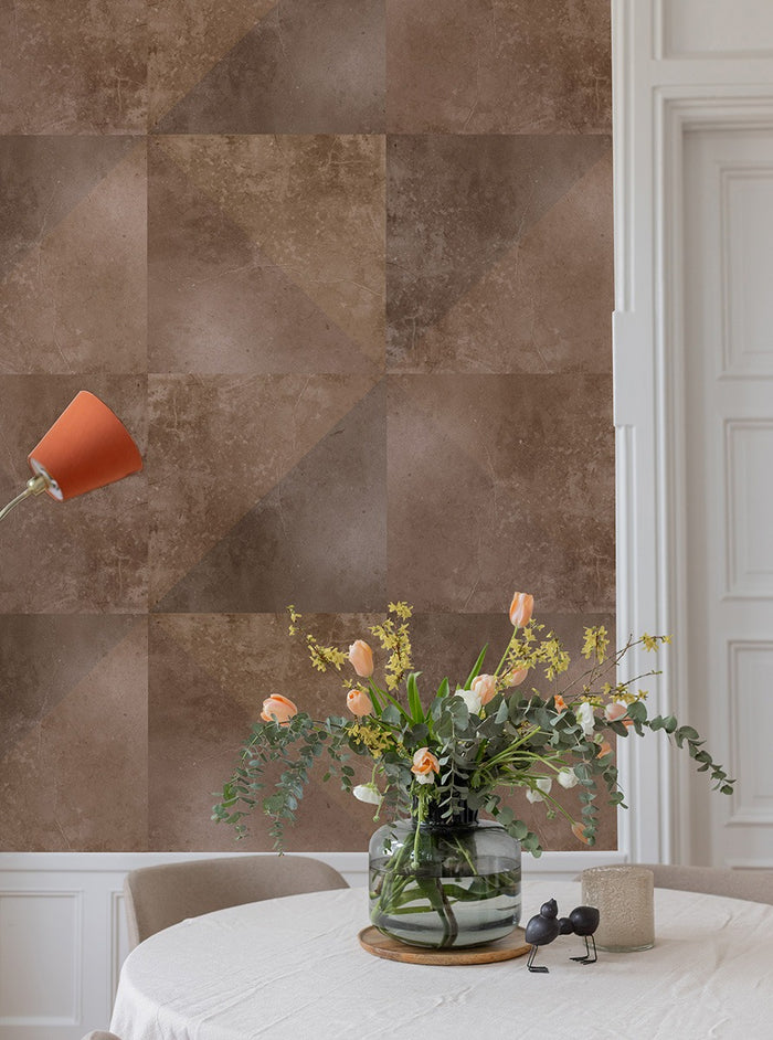 Granite - Custom Sized Wallpaper Mural (per m2) - Brown