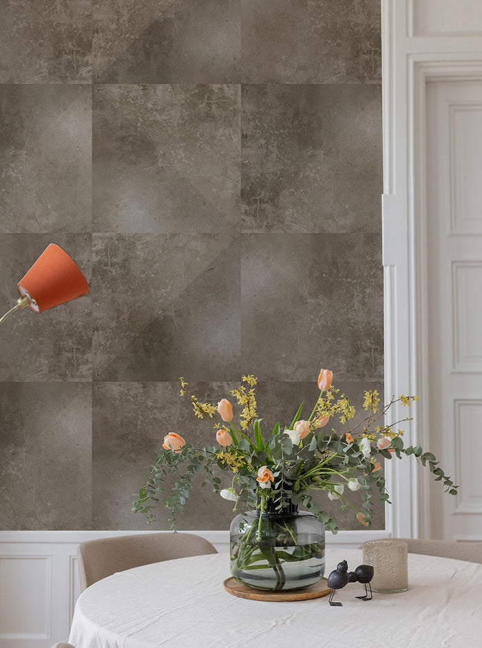 Granite - Custom Sized Wallpaper Mural (per m2) - Warm Grey