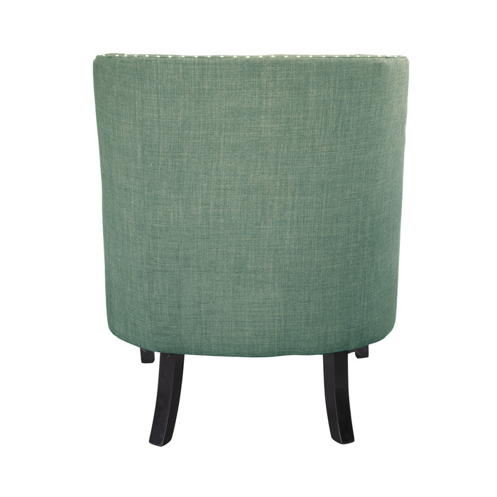 Green Nailhead Accent Chair - Adams Furniture