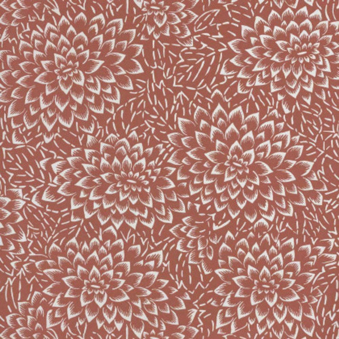 Hanami Flower Wallpaper  - Terracotta - Last Roll