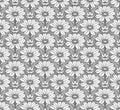 Happy Hippy Floral - Grey - Custom Mural Wallpaper (per m²)