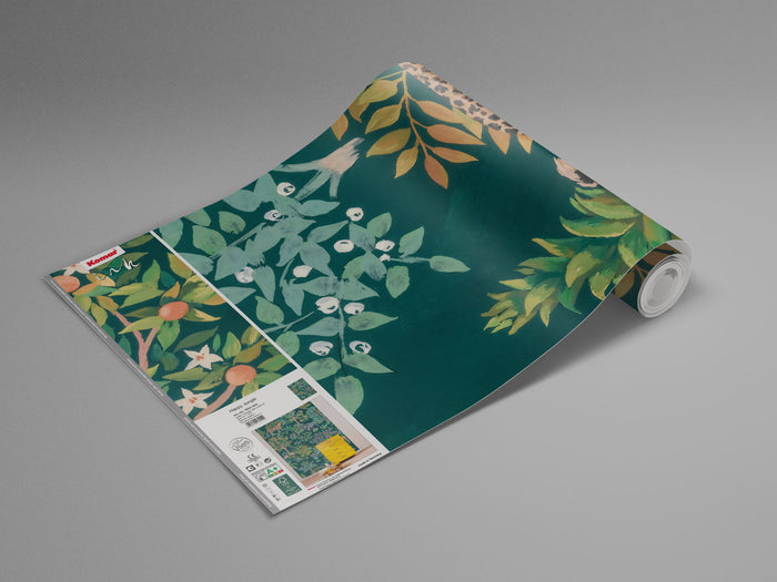 Happy Jungle - Custom Sized Mural Wallpaper (per m2)