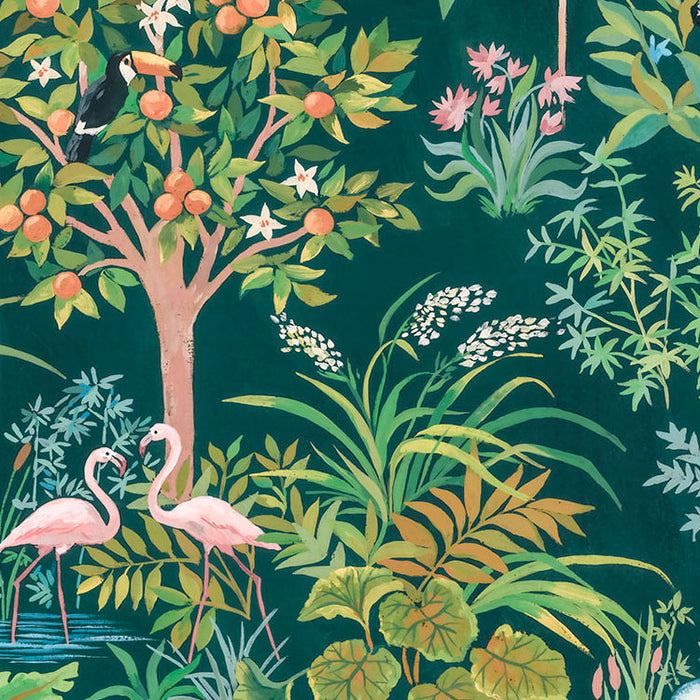 Happy Jungle - Custom Sized Mural Wallpaper (per m2)