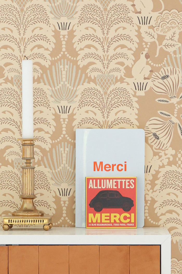 Hello Monkey Wallpaper - Camel Brown