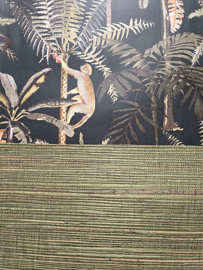 Hemp Revolution - 100% Hemp Wallpaper - Grass Green