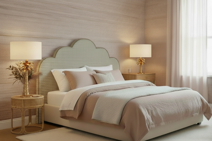 Girls Bedroom - Palm Tree Sculptural Lamps